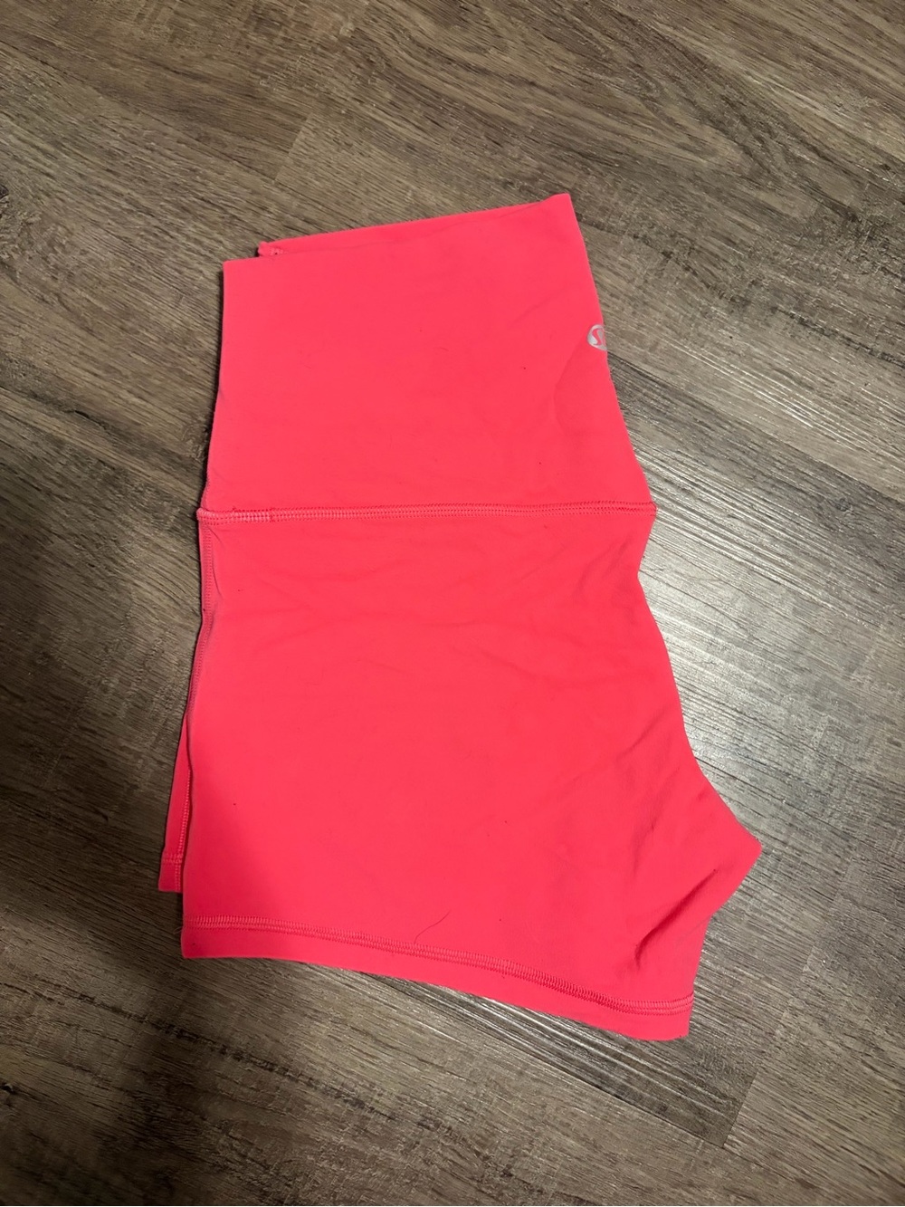 High-Waist Pink lulu Active Shorts